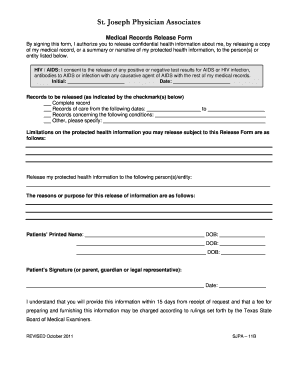 St Joseph Hospital Discharge Papers: Complete with ease | airSlate SignNow