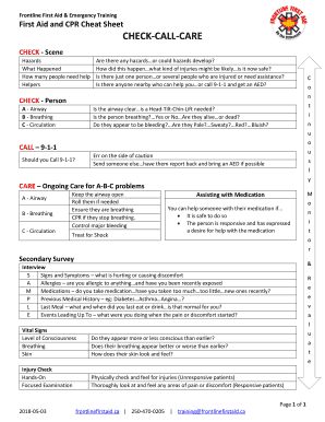 Red Cross Cpr Cheat Sheet Form Fill Out And Sign Prin - vrogue.co