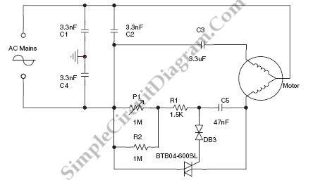 Speed-Control for Small Asynchronous Induction Motor | Simple Circuit ...