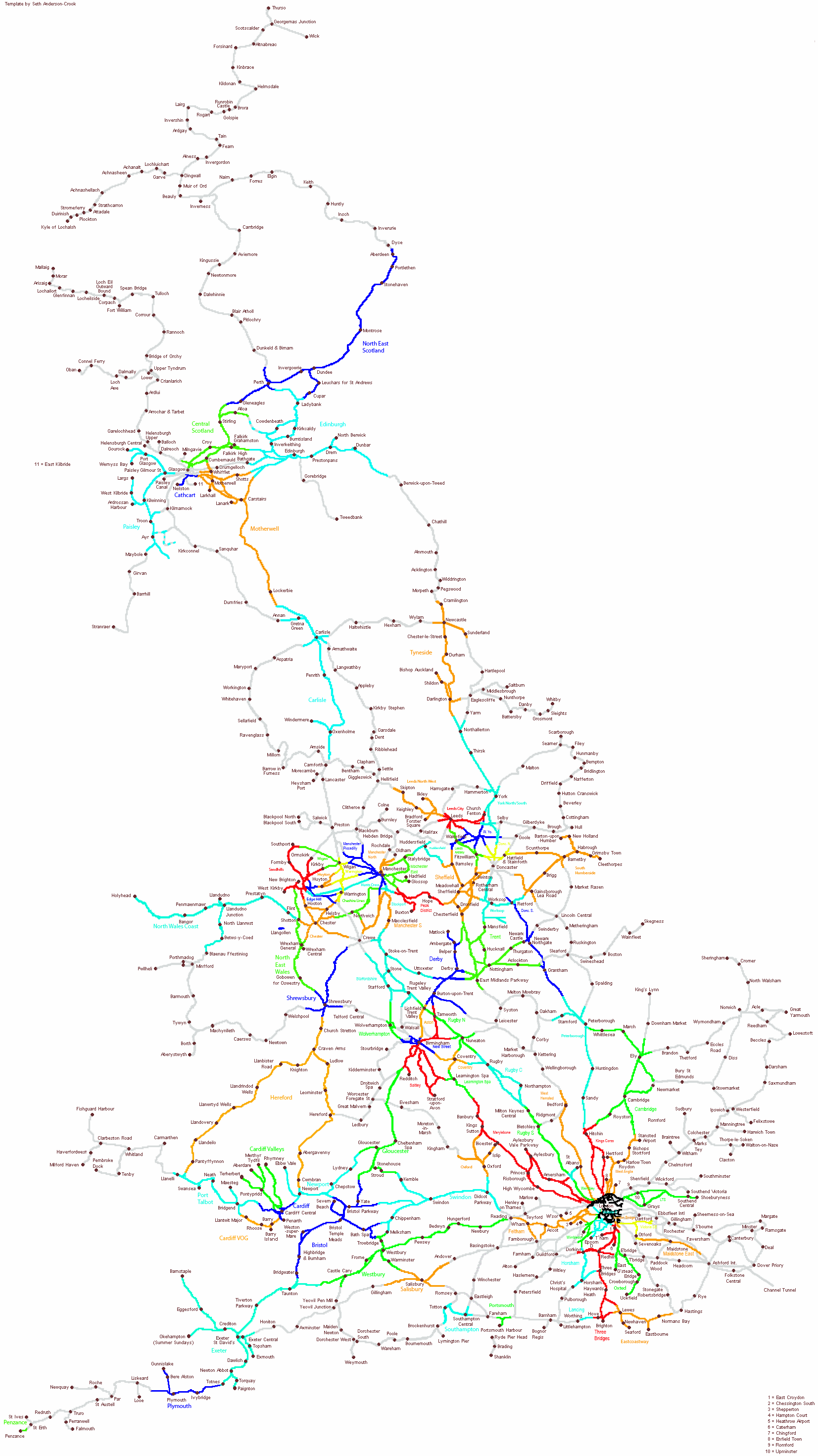 SimSig simulation map | SimSig - Simulator of Railway Signalling Systems