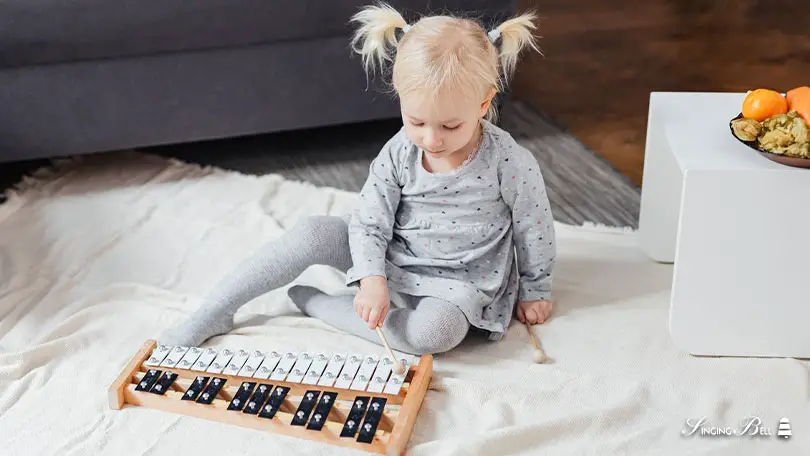 Easy Sheet Music with Letters for the Glockenspiel/Xylophone