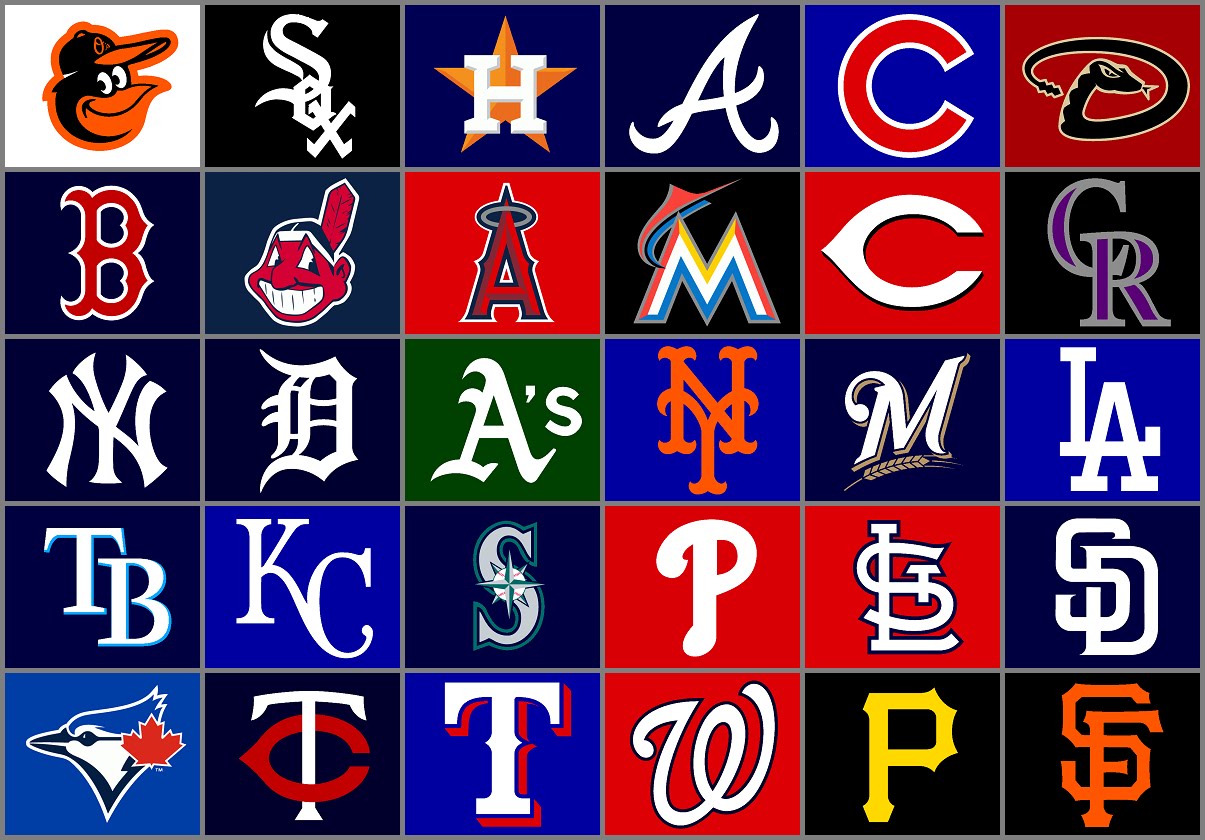 MLB Baseball Teams List - oggsync.com