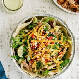 Cafe Rio Sweet Pork in a salad