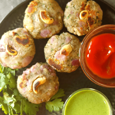 Kand ke Kebab or Purple Yam kebab is a delicious vegan and Gluten Free Appetiser or snack made with Purple Yam and spices.