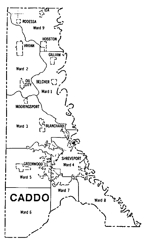 Road Map Of Caddo Parish