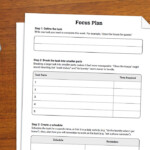 ADHD Focus Plan Worksheet Therapist Aid