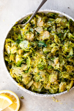 Lemon Brussel Sprouts