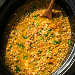 Slow Cooker Chicken and Lentil Soup