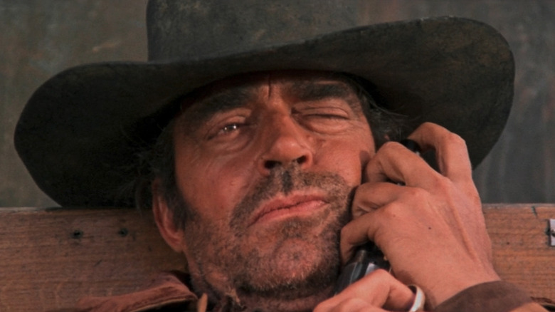 Holding a fly in a gun barrel in Once Upon A Time in the West