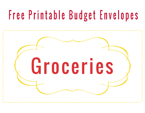 Printable Budget Envelopes