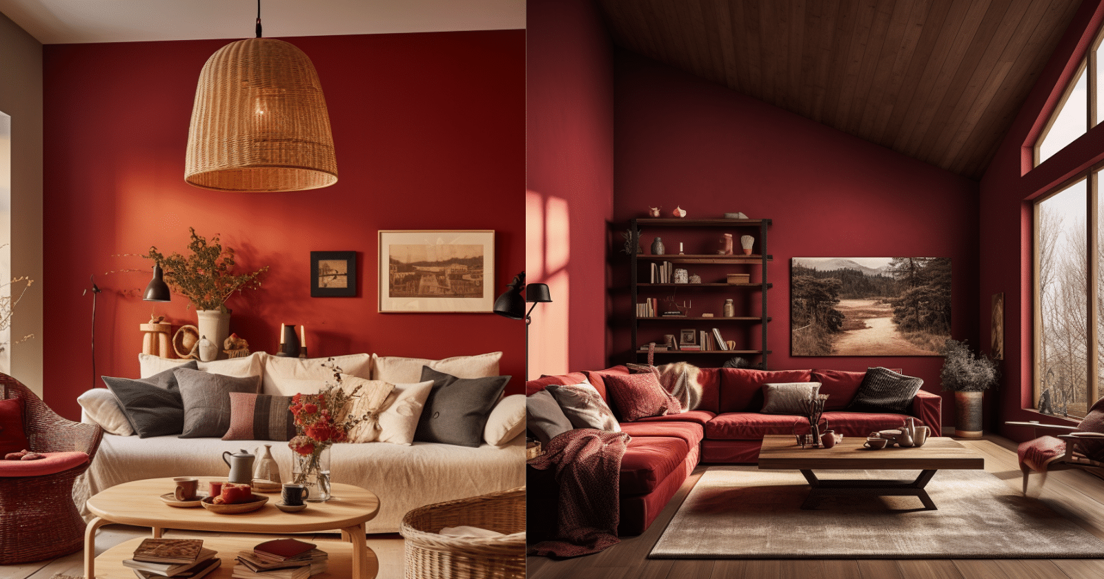 red living room ideas