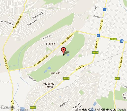 Map Middelburg Country Club in Middelburg (MP)  Heartland  Mpumalanga  South Africa