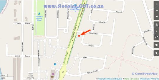 Map Langebaan Holiday Homes in Langebaan  West Coast (WC)  Western Cape  South Africa