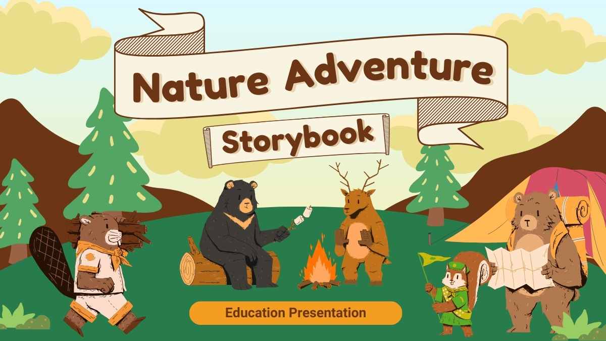 Cute Illustrated Nature Adventure Storybook Slides - slide 1