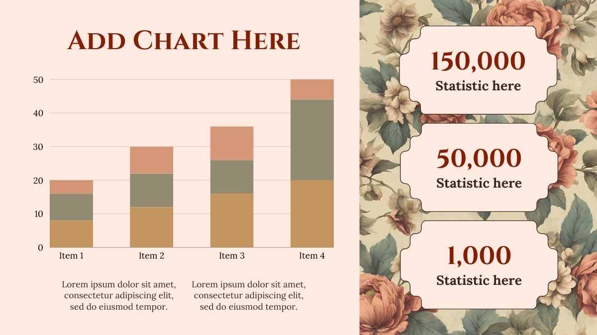 Slides Elegantes de Agência no Estilo Art Nouveau Floral - deslizar 12