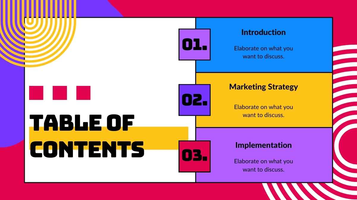 Slides de Plano de Marketing de Memphis - deslizar 2