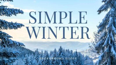 Simple Winter Background Slides 1