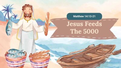 Watercolor Jesus Feeds The 5000 Slides 1