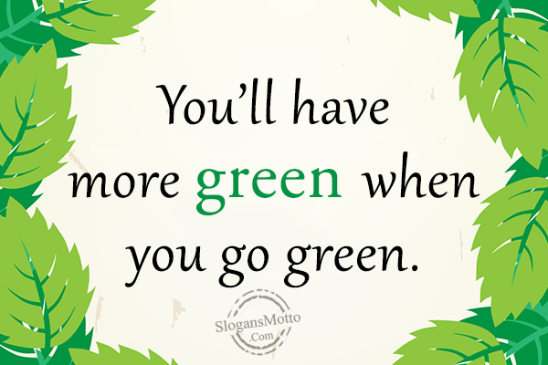 Slogan For Go Green – Penggambar