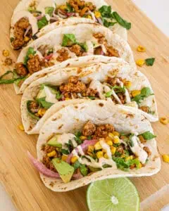 Ground Pork Tacos