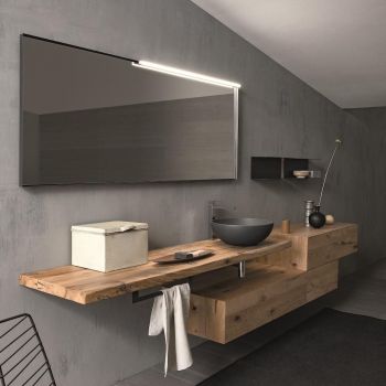 Mobili bagno in rovere Old Wood 3 di Loetrà