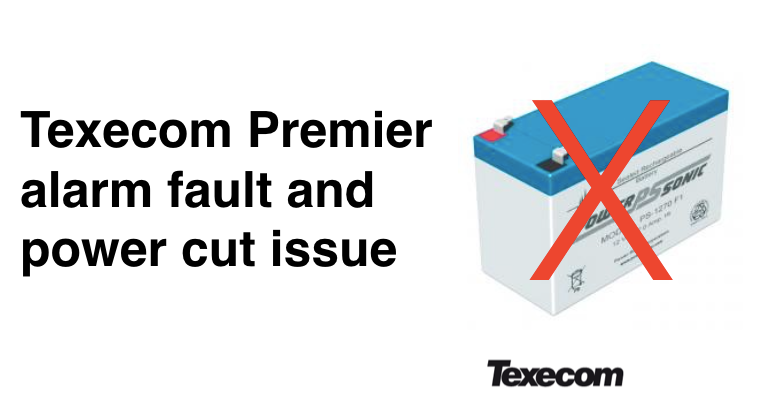 Texecom Premier alarm battery fault / power cut problem – how to FIX!