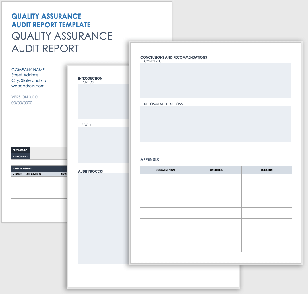 how to write a quality management report