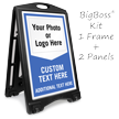 Add Photo or Logo BigBoss Portable Custom Sidewalk Sign