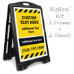 Add Your Text BigBoss Portable Custom Sidewalk Sign