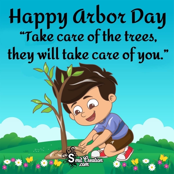 Happy Arbor Day Wishes, Messages, Quotes, Slogans Images - SmitCreation.com