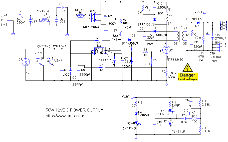 Schematic Diagram Of A Power Supply