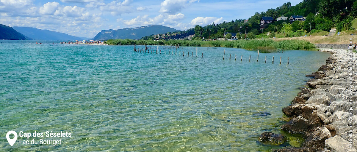 Vue sur la zone de snorkeling du Cap des Séselets