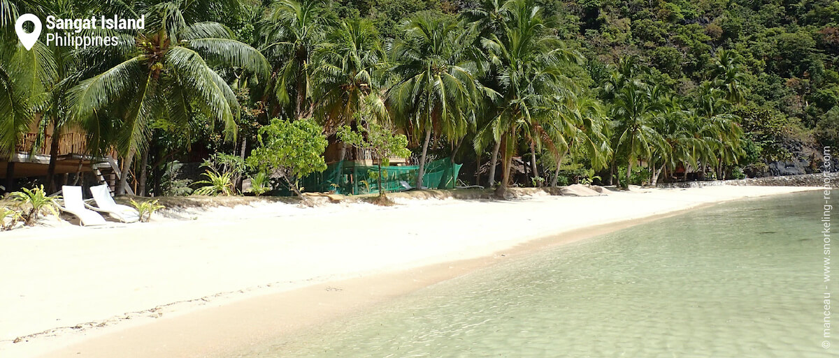 Sangat Island Dive Resort beach