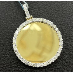 10k Yellow Gold Large Diamond Picture Pendant 1.61ct