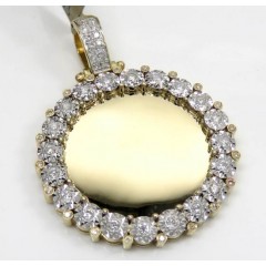 10k Yellow Gold Large Diamond Picture Pendant 0.67ct