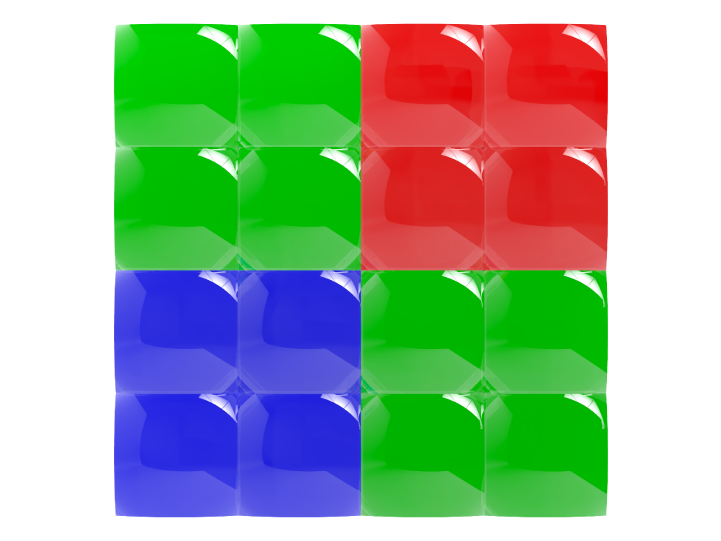 QBC sensor QBC structure(Array of the same color every two pixels)