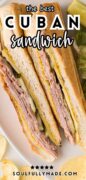 Cuban sandwich Pinterest image.