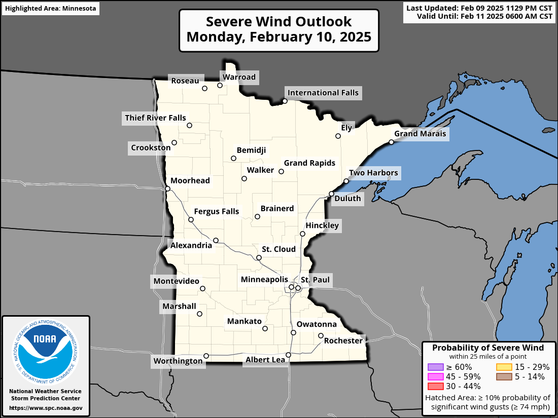 Day 1 Wind outlook