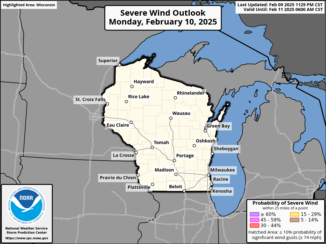 Day 1 Wind outlook