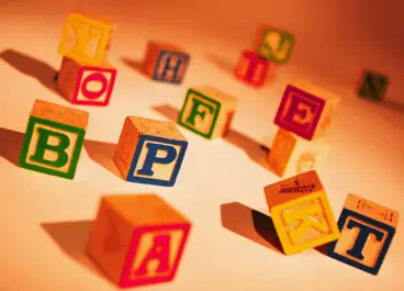 wooden letter blocks