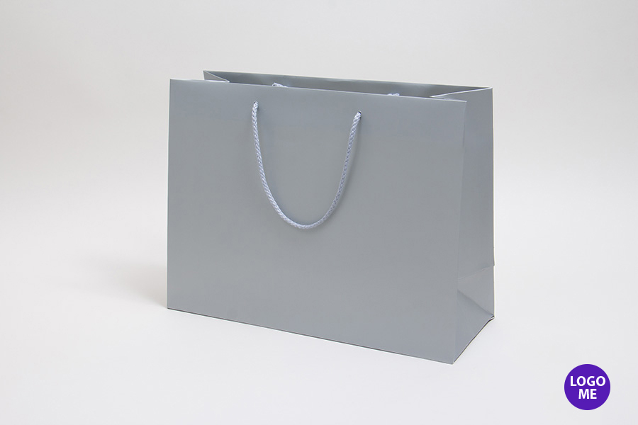 13 x 5 x 10 MATTE PLATINUM EUROTOTE SHOPPING BAGS