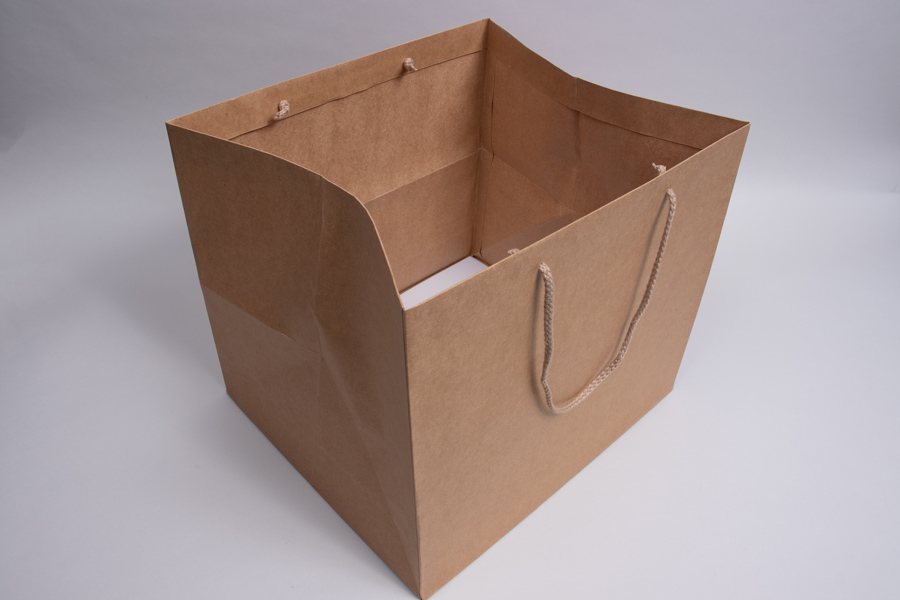 15 x 13 x 13 NATURAL KRAFT ENVIRO EUROTOTE TAKEOUT BAG