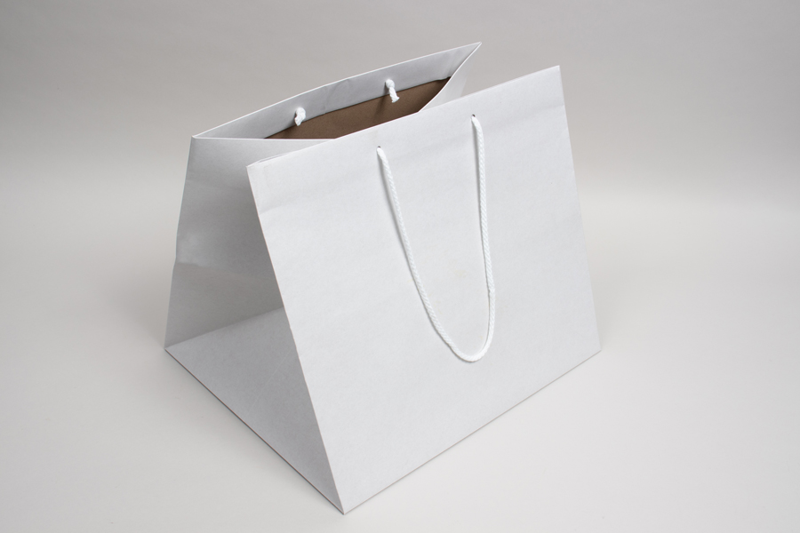 15 x 13 x 13 WHITE KRAFT ENVIRO EUROTOTE TAKEOUT BAG