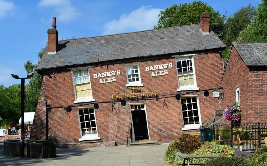 The Crooked House in Himley, Staffordshire, pictured in 2018.