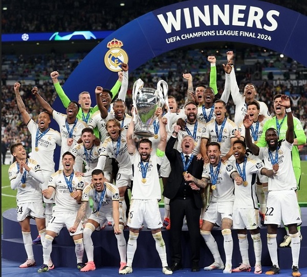 Real Madrid won UCL 2023-24