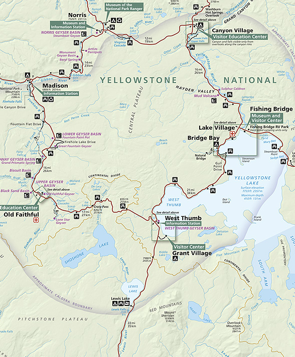 Yellowstone Location Map - London Top Attractions Map