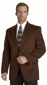 Circle S Corduroy Western Sport Coat - Chestnut - Men's Western Suit Coats, Suit Pants, Sport Coats, Blazers | Spur Western Wear