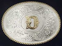 Montana Silversmiths Initial D Western Belt Buckle - Western Belt Buckles | Spur Western Wear