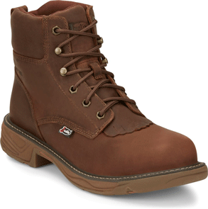 Justin "Rush" Waterproof Lacer Work Boot, Men's Western Boots | Spur Western Wear