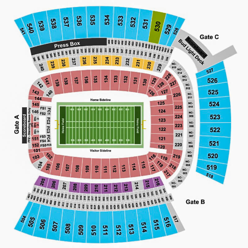 Acrisure Stadium Seating Map